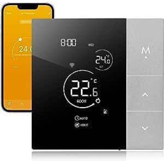OEM Termostato Inteligente Wifi Programable De 16 A Para Calefacci&oacute;n El&eacute;ctrica Por Suelo Radiante, Compatible Con Google Assistant, Tuyu Y Control Por Voz