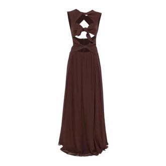 Raquel Diniz Olivia Dress - female - Raquel Diniz - Gowns - Brown - M - Dresses