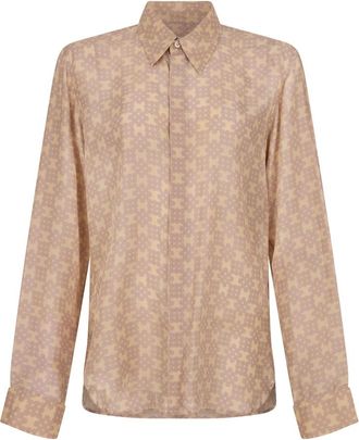 Dries Van Noten Blouses & Shirts - Heren - Casual Overhemden - Beige - S - Overhemden
