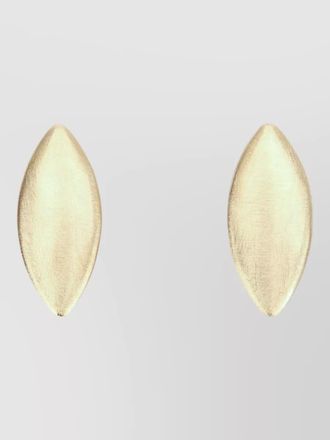 Jacquemus leaf shape polished finish stud earrings