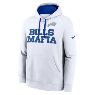Nike Buffalo Bills Rivalries Collection Club Nike Mens NFL Pullover Hoodie in White | 2KDK481M81-B1H