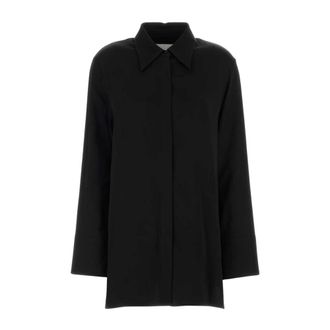 Jil Sander Shirts, female, Black, Size: XS Wide Cuff Shirt