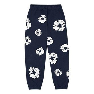 Denim Tears Cotton Wreath Logo Sweatpants Navy White 401-080-30