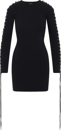 Balenciaga Lace-Up Mini Dress