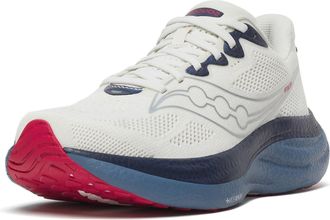 Saucony Mens Ride 19, Ivory/Storm, 10.5 Wide