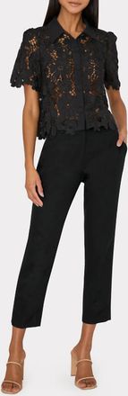 Milly Nicola Cady Pants In Black