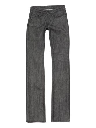 Acne Studios 2013 logo-patch jeans - women - Organic Cotton/Spandex/Elastane/Elastomultiester - L - Grey