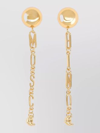 Moschino logo earrings