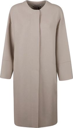 Max Mara Melodia Jas - Dames - Mantel - Beige - XS - Jassen