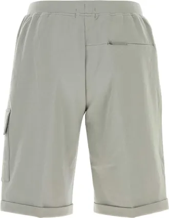 C.P. Company Mens Grey Stretch Cotto Bermuda Shorts Flintgrey Exterior: Cotton Elastane