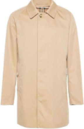 Burberry Single-Breasted Coats, male, Beige, Size: XL Stylish Jacket for All Occasions