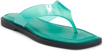Rag & Bone Gracie Jelly Flip Flop in Emerald at Nordstrom, Size 10.5Us