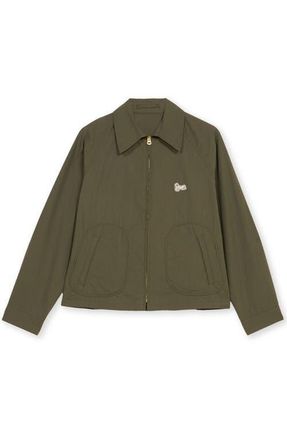 Fortela Cotton Bomber Jacket in Green at Nordstrom, Size 46 Eu