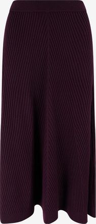 Victoria Beckham Halblanges Strickrock aus edlem Rippstrick