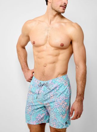 Saxx Mens Pixel ornament swim trunk