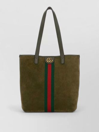Gucci suede leather shoulder bag