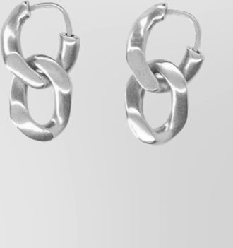 Maison Margiela hoop earrings chunky polished finish