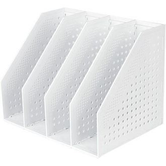 OEM Revistero Plegable Con 4 Compartimentos, Caja De Almacenamiento Ajustable, Organizador De Escritorio, Sujetalibros, Portadocumentos, Soporte, Carpetas