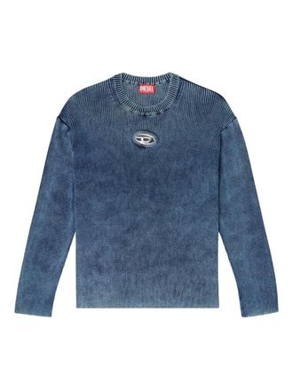 Diesel K-DARREN-D ribbed cut-out sweater - men - Cotton - L - Blue