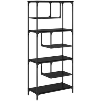 vidaXL Bookcase Black oak Engineered wood vidaXL