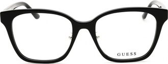 Guess GU50153D Rectangular Acetate Eyeglasses - Black