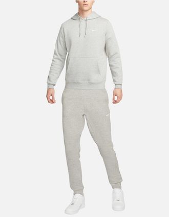 Nike Mens NIKE Club Mens Fleece Hoodie Joggers Set - Grey - Size: 38