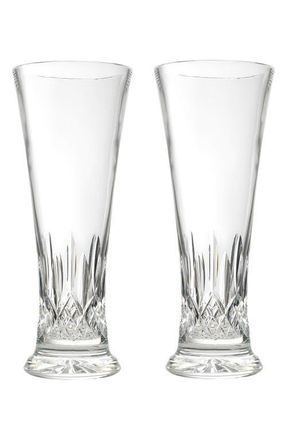 Waterford Lismore Lead Crystal Pilsner Glasses in Clear at Nordstrom