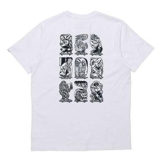 Vans Mens Vans Asian Artist Crossover Series Pattern Printing Short Sleeve White VN0A4P5FWHT