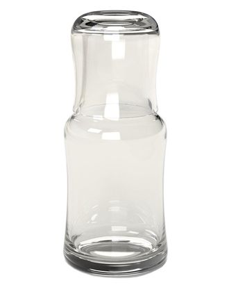 Barski Bedside Glass Carafe with Cup