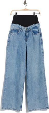 Good American Wide Leg Solution Denim Pants in Indigo739 at Nordstrom Rack, Size 6