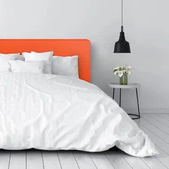 Happers Cabecero De Cama Naranja Tapizado 144x49x7 (cama 135) Naranja