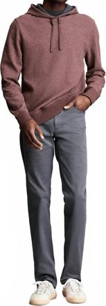 Billy Reid Rib Hoodie Pullover In Cinnamon