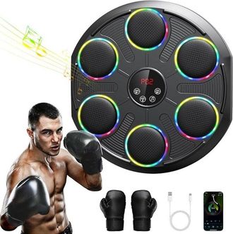 OEM M&aacute;quina De M&uacute;sica Con Caja De M&uacute;sica, Modelo De Pared Profesional Grande, Entrenador De Boxeo, Con Electr&oacute;nica Led De Colores Y Bluetooth, 12 Niveles 