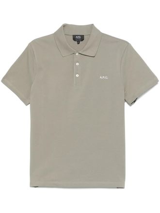 A.P.C. Carter polo shirt - men - Cotton - L - Green