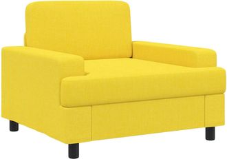 vidaXL Sill&oacute;n Amarillo Claro Tela Vidaxl