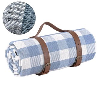 OEM Esta Manta De Picnic De 150 X 200 Cm, Con Correa Incluida, Es Apta Para 4 A 6 Adultos E Ideal Para Acampar, Actividades En La Playa, Eventos Al Aire L