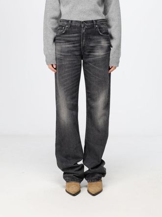Haikure Jeans Star Hedwig straight fit a vita media in denim di cotone