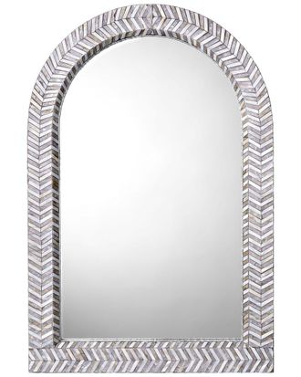 Jamie Young Co. Beverly Mother-Of-Pearl Arch Wall Mirror