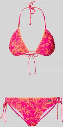 Venice Beach Slim Fit Bikini mit floralem Allover-Print Modell Kensi in Pink, Gr&ouml;&szlig;e 34AB