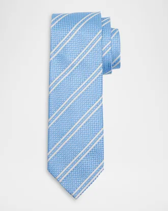 Tom Ford Men & apos;s Woven Diagonal-Stripe Silk Tie