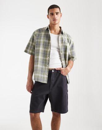 Santa Cruz Carpenter Big - Pantaloncini in tela nero slavato