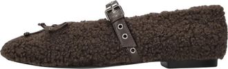 Bibi Lou Fluffy Ballerina - Dames - Ballerinas - Bruin - 41 EU - Leer - Schoenen