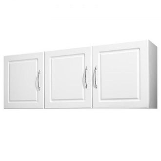 OEM Armario De Pared Para Lavander&iacute;a, 2 Niveles, Con Estante Ajustable, 3 Puertas, Para Cocina, Ba&ntilde;o, Lavander&iacute;a, Carga De 88,5 Kg, 31,6 X 137,2 X 51,6 Cm