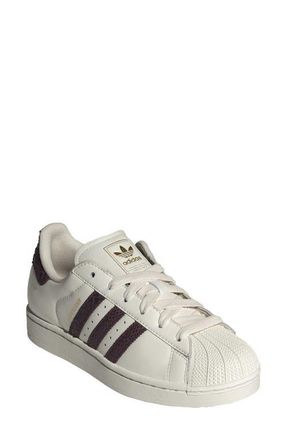 adidas Superstar II Sneaker in Off White/Maroon/Gold Met. at Nordstrom, Size 6.5
