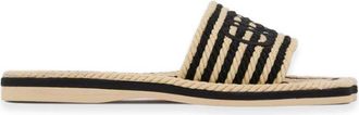 Chlo&eacute; Chlo&eacute; zand platte sandalen