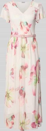 Zabaione Midikleid mit G&uuml;rtel Modell Be44lla in Altrosa, Gr&ouml;&szlig;e XXL