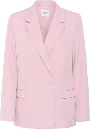 Saint Tropez Roze Nectar Blazer met klassieke kraag - Dames - Blazers - Roze - XS - Polyester - Jassen