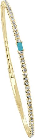 Sabrina Designs 14K 0.55 ct. tw. Diamond & Peridot Stackable Bangle Bracelet