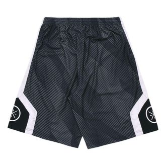 Li-Ning Way Of Wade Logo Basketball Shorts Black Grey AAPP281-1