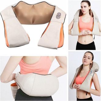 Trade Shop Trade Shop - Massaggiatore Cervicale Shiatsu Rotante Collo Gambe Schiena Riscaldante